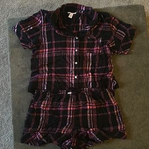 Victorias Secret Plaid Pajamas Size Large